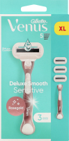 Venus Deluxe Smooth Sensitive RoseGold Бритва - 3 Леза