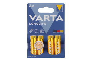 Батарейки AA 1.5V LR6 №4106 Longlife Varta 4шт