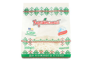 Сир кисломолочний нежирний Український м/у 350г