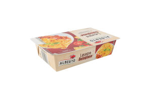 Лазанья швидкозаморожена з яловичиною та свининою Bolognese Alberto к/у 400г