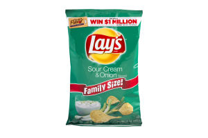 Lay's Potato Chips Sour Cream & Onion Family Size