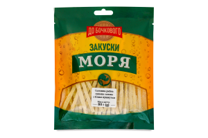 Соломка рыбная сушеная соленая с белым кунжутом Закуски моря До Бочкового м/у 80г