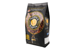 Кава натуральна смажена в зернах Espresso Чорна Карта м/у 1кг