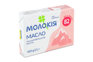 Масло сладкосливочное 82% Экстра Молокія м/у 180г