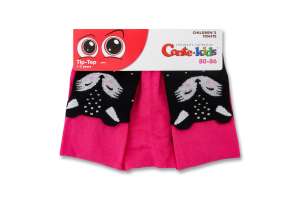 Колготки дитячі Conte kids Tip-Top №17С-60СП 80-86 чорний-фуксія