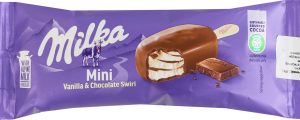 Мороженое на палочке Vanilla&Chocolate swirl Mini Milka м/у 37г