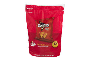 Frito Lay 2 GO Doritos Nacho Cheese Flavored Tortilla Chips - 12 CT
