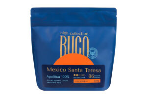 Кофе натуральный жареный в зернах Santa Teresa Mexico Buco High д/п 250г