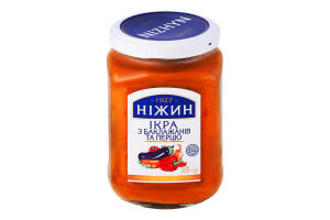 Икра из баклажанов и перца стерилизованная Ніжин с/б 300г