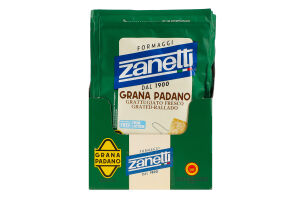 Сир 32% тертий Грана Падано Zanetti д/п 0.1кг