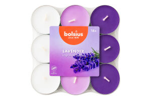 Свічки чайні ароматизовані №958438 Lavender Bolsius 18шт