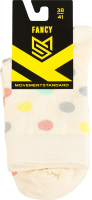 Носки MovementStandard Fancy №MS M0303S 64 38-41 экрю