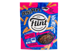 Сухарики пшеничные Говядина Wok 60г + соус Wok Терияки 15г Asian Flint д/п 75г