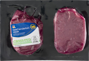 Ahold Beef Tenderloin Steak Grass-Fed - 2 CT