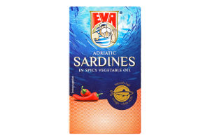 Сардини EVA в пікантній рослинній олії