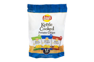 Lay's Kettle Cooked Potato Chips Variety Pack - 12 CT