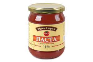 Паста томатная 15% Рідний край с/б 485г