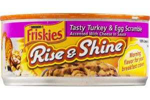Purina Friskies Rise & Shine Cat Food Tasty Turkey & Egg Scramble