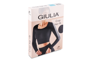 Футболка жіноча Giulia Crop top Rib sky blue
