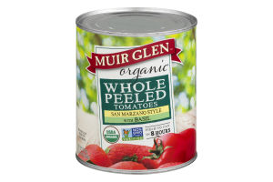 Muir Glen Organic Whole Peeled Tomatoes San Marzano Style With Basil