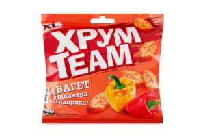 Сухарики Пікантна паприка Багет ХрумTeam м/у 90г