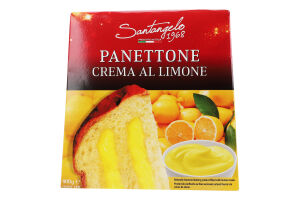Паска Панеттоне з лимонним кремом 908г коробка Santangelo