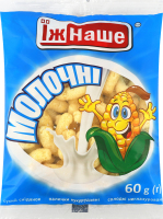 Палочки кукурузные сладкие неглазированные Молочные ЇжНаше м/у 60г