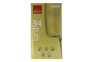Набір келихів для шампанського 340мл №7023 Champagne flute Lord 34 Rona 6шт