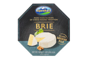 Сыр 50% мягкий с белой плесенью Бри Селект Alpenhain к/у 0.125кг