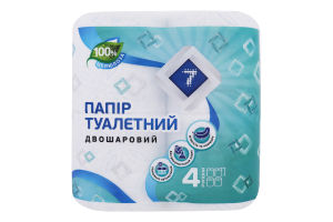 Туал. папір Семерка 4 шт. Біла