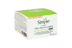 Крем для лица ночной витаминный Kind to skin Simple 50мл