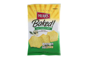Herr's Baked! Sour Cream & Onion Potato Crisps
