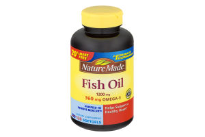 Nature Made Fish Oil 1200mg Softgels - 120 CT