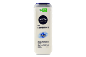 Гель для душа для тела, лица и волос 3в1 Sensitive Nivea Men 500мл