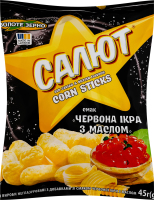 Изделия фигурные неглазированные с добавками со вкусом красной икры с маслом Салют м/у 45г