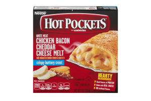 Nestle Hot Pockets Sandwiches Chicken Bacon Cheddar Cheese Melt - 2 CT
