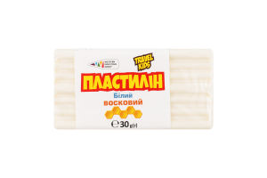 Пластилин для детей от 3лет восковой белый №333101 Travel kids Western Industrial Group 1шт