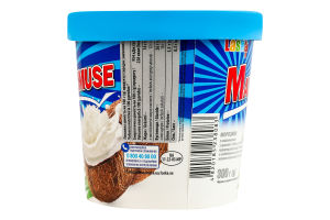 Мороженое 12% с наполнителем, крошками кондитерской глазури и печенья Кокос Maximuse Laska ст 300г