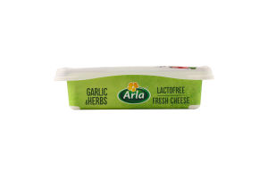 Крем-сир 50% безлактозний з часником та травами Arla п/у 200г