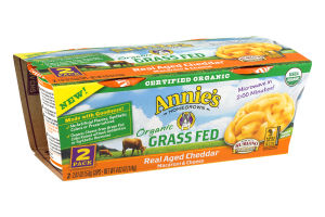 Annie's Homegrown Organic Real Aged Cheddar Macaroni & Cheese - 2 CT