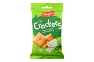 Крекер зі смаком цибулі та сметани The Crackers Yarych м/у 80г