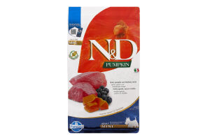 Корм сухий Lamb&Blueberry Adult Mini N&D Pumpkin Farmina м/у 800г