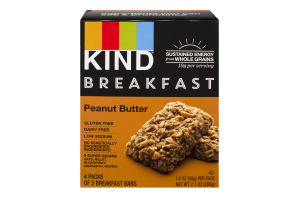 KIND Breakfast Bars Peanut Butter - 4 CT