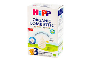 Смесь молочная сухая для детей от 12мес 3 Organic combiotic Hipp к/у 500г