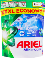 Засіб миючий синтетичний рідкий у розчинних капсулах з дотиком Lenor Свіже повітря Ariel 44х20.8г