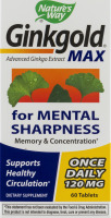 Nature's Way Ginkgold Max 120mg - 60 CT