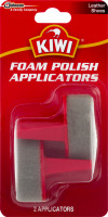 Kiwi Foam Polish Applicators Leather Shoes - 2 CT