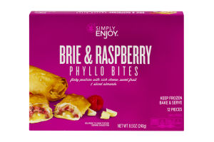 Simply Enjoy Phyllo Bites Brie & Raspberry - 12 CT