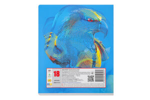 Зошит Фемілі Лайн в клітинку глітер 18аркушів Тетрада