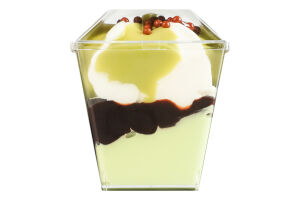 Морозиво 8% вершкове зі смаком фісташки з соусом Фісташка та соусом з какао Маскарпоне Gel’Amo ст 150г